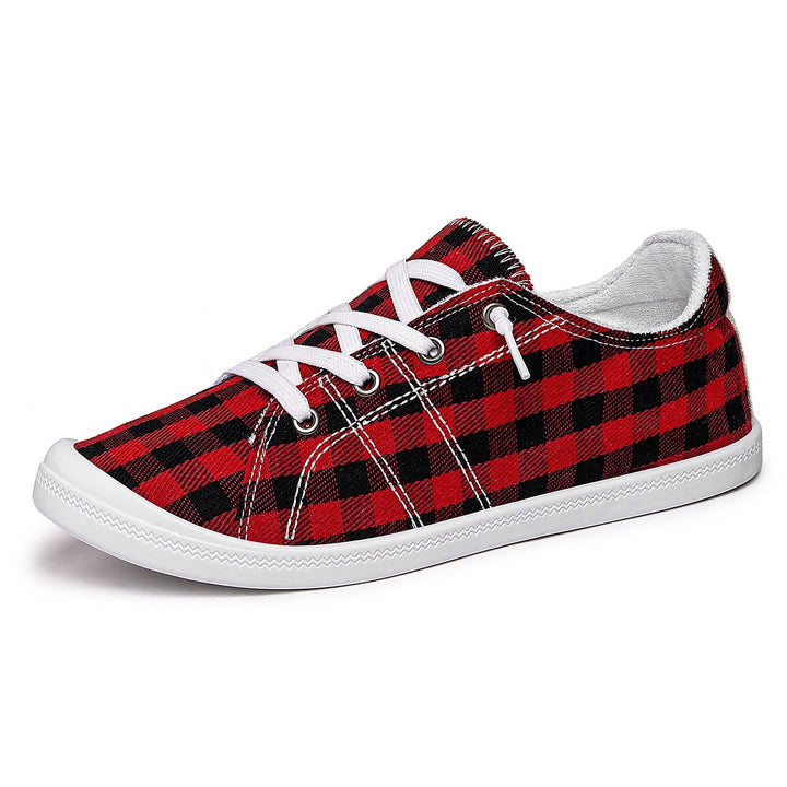 Komfortowe damskie sneakersy casualowe, low top. Sznurowane, z gumową podeszwą.