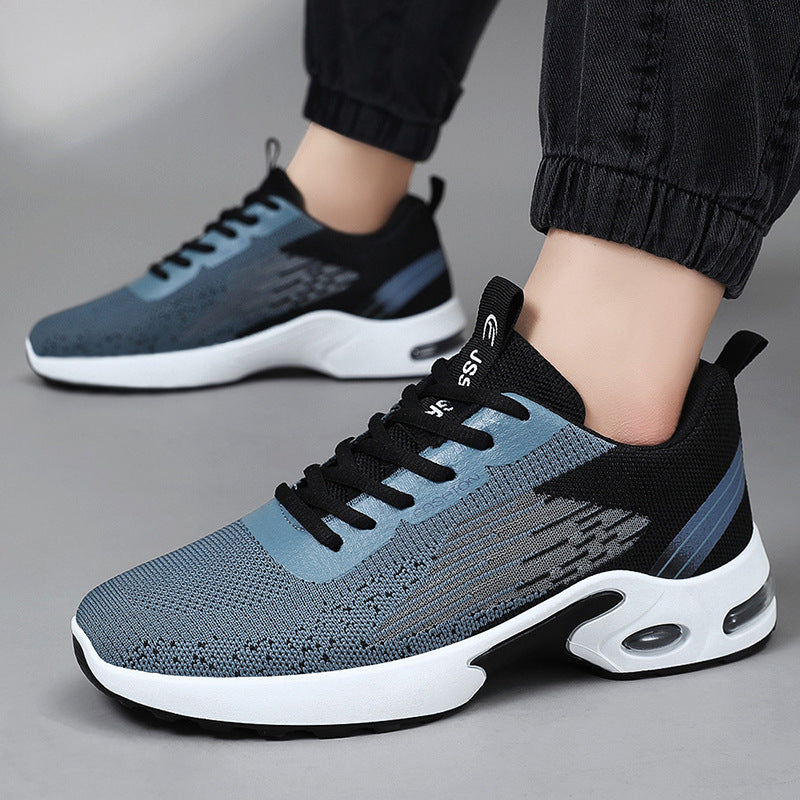 Męskie sneakersy treningowe z podwójną amortyzacją. Wygodne obuwie sportowe na siłownię i bieganie.