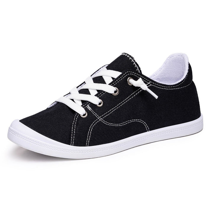Obuwie damskie low top, sneakersy z wygodną gumową podeszwą, idealne do miasta.