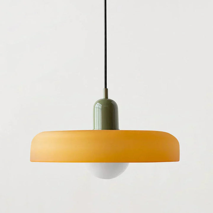 Skandynawska lampa wisząca marmurowa, do salonu i biura.