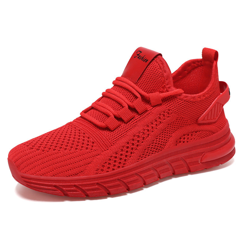 Tył komfortowych sneakersów uniseks z falowaną podeszwą i amortyzacją. Idealne do biegania i fitnessu.