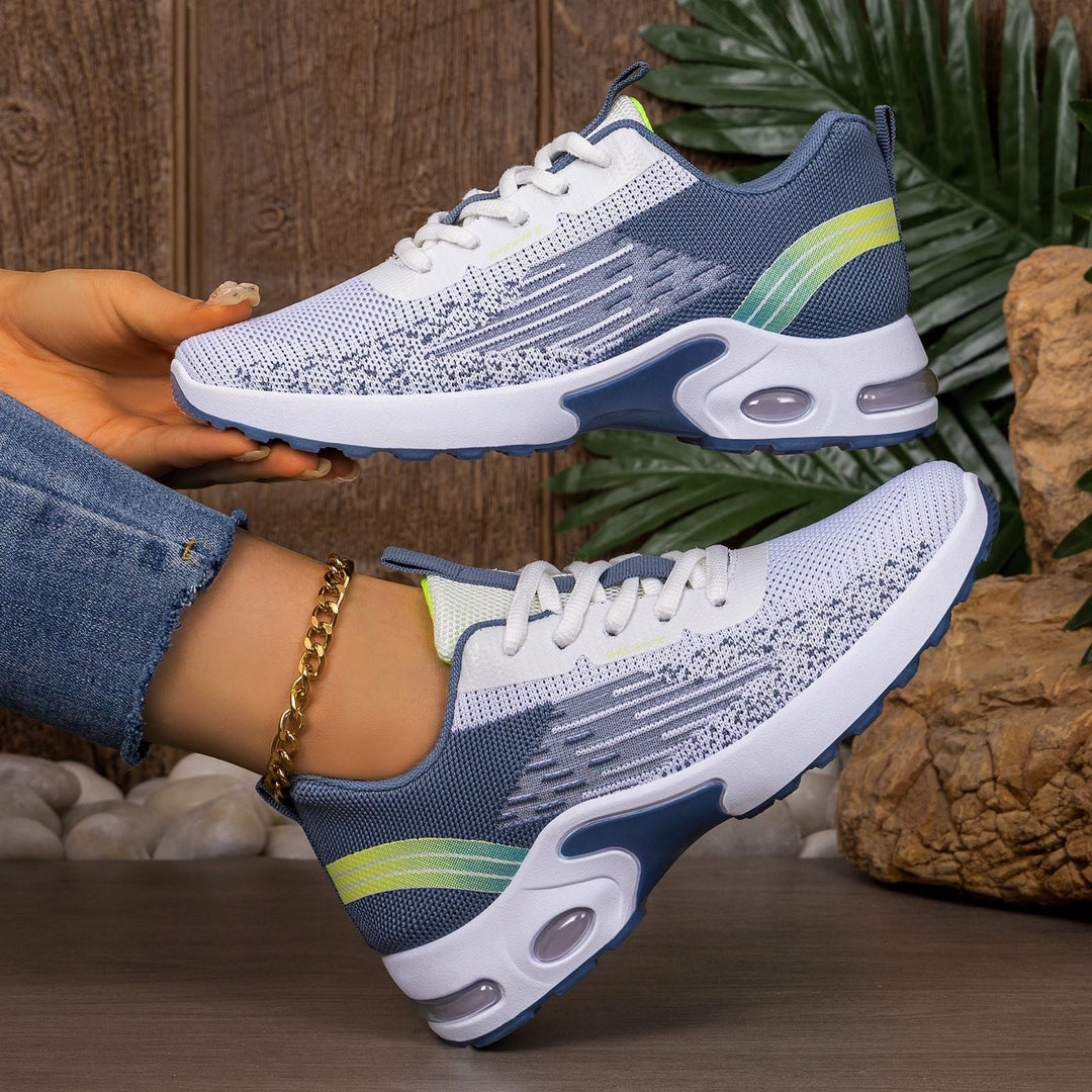 Męskie sneakersy z amortyzacją powietrzną, zapewniające wygodę i lekkość na co dzień. Idealne do chodzenia.