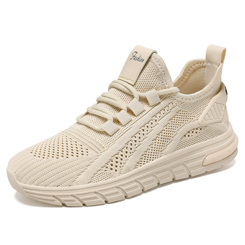Nowoczesne, bezszwowe sneakersy uniseks z falowaną podeszwą, lekkie i komfortowe. Idealne do biegania.