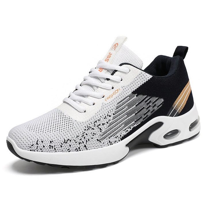 Niebieskie męskie buty do biegania. Amortyzowane sneakersy sportowe, lekkie i komfortowe, na trening i co dzień.