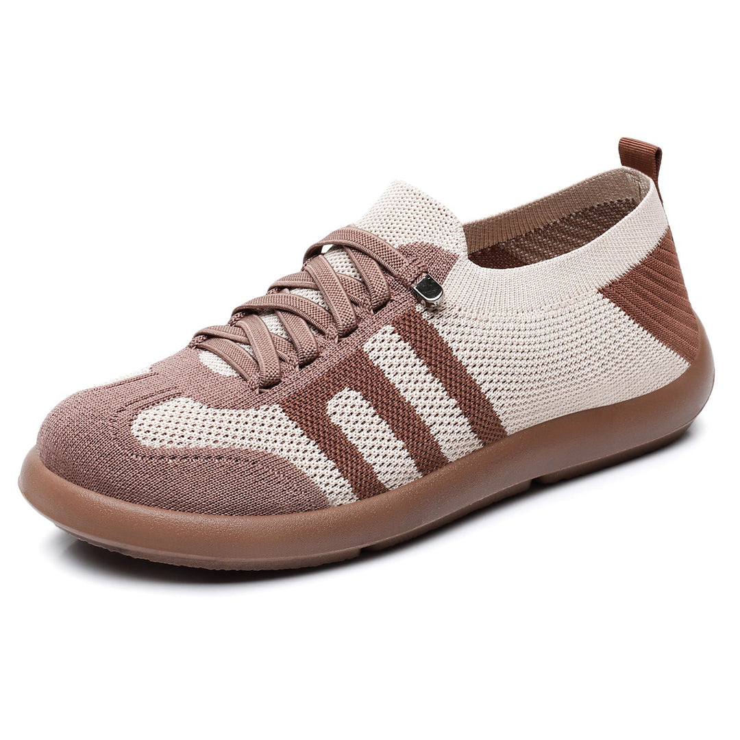 Lekkie damskie sneakersy casualowe, wykonane z oddychającego materiału. Doskonałe obuwie na lato.