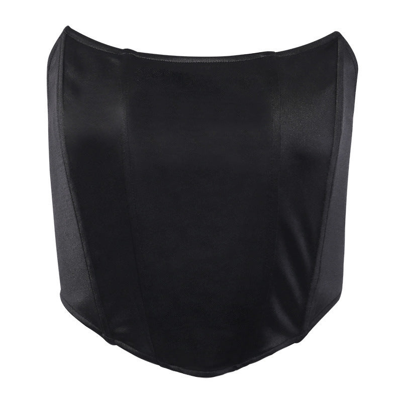Damski top gorsetowy bandeau, modelujący i elegancki, na lato i wieczór.