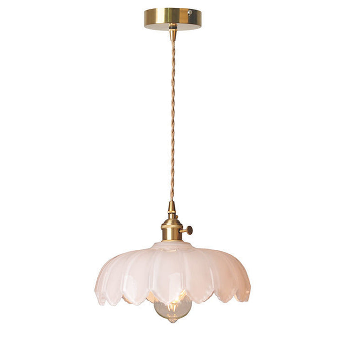 Prosta lampa wisząca szklana, przezroczysta, elegancja w minimalizmie, do każdego wnętrza.