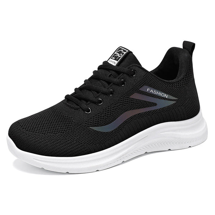Unisex sneakersy z amortyzacją na stopach, wygodne i lekkie buty do codziennych aktywności miejskich.