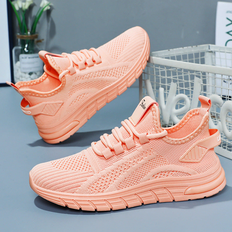 Uniseksowe sneakersy biegowe z falowaną podeszwą, zapewniające amortyzację i lekkość podczas treningów.