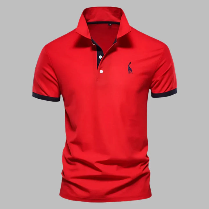 Uniwersalna męska koszulka polo – elegancka na spotkania biznesowe, wygodna na pole golfowe. Modny krój.