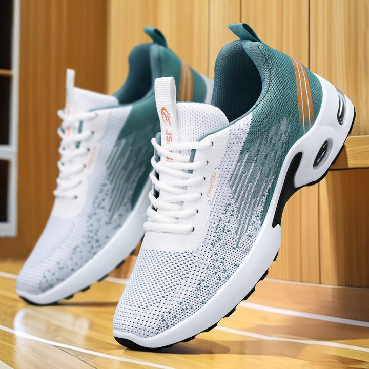 Czarne męskie sneakersy sportowe. Obuwie treningowe z wsparciem i wygodą idealne do aktywności fizycznej.