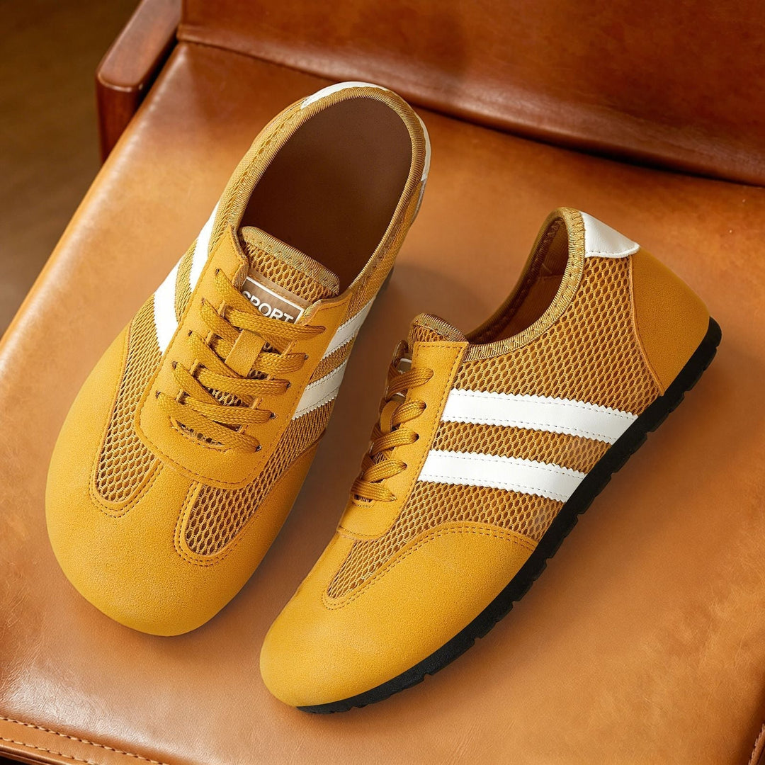 Obuwie damskie low top w stylu retro: Wygodne sneakersy casualowe, idealne jako buty miejskie na co dzień.