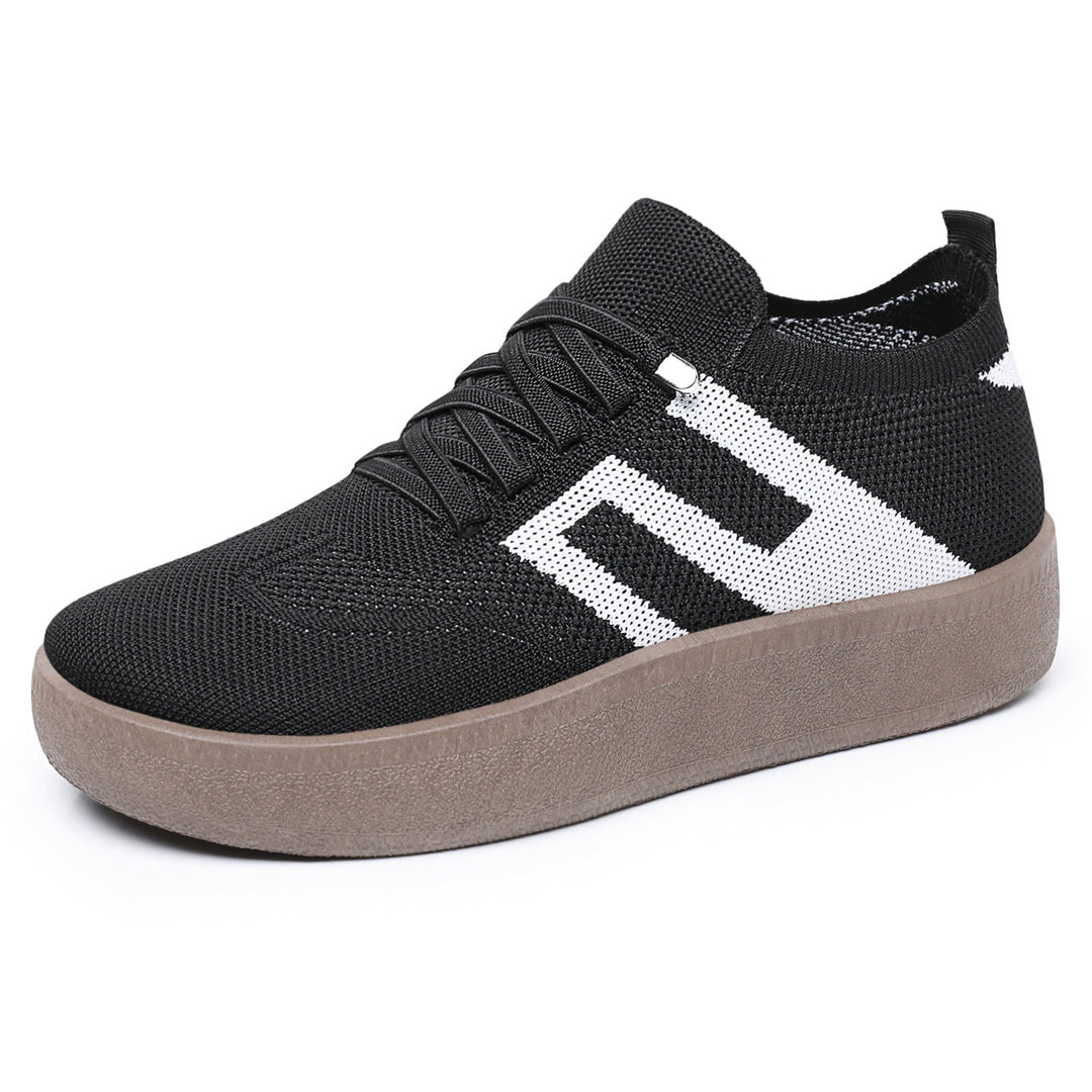 Stylowe damskie sneakersy na platformie. Wygodne, lekkie buty dla kobiet ceniących miejski styl.