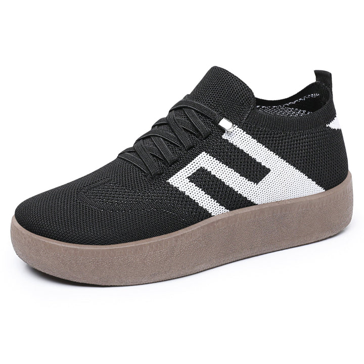Stylowe damskie sneakersy na platformie. Wygodne, lekkie buty dla kobiet ceniących miejski styl.
