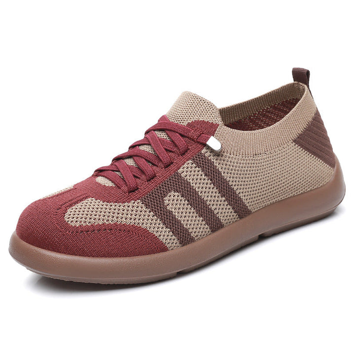 Stylowe damskie sneakersy dzianinowe. Wygodne buty na co dzień, pasujące do miejskich stylizacji.