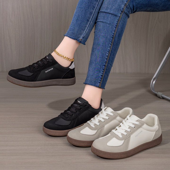 Stylowe sneakersy damskie retro – komfortowe buty na co dzień. Obuwie sportowe o modnym designie vintage.