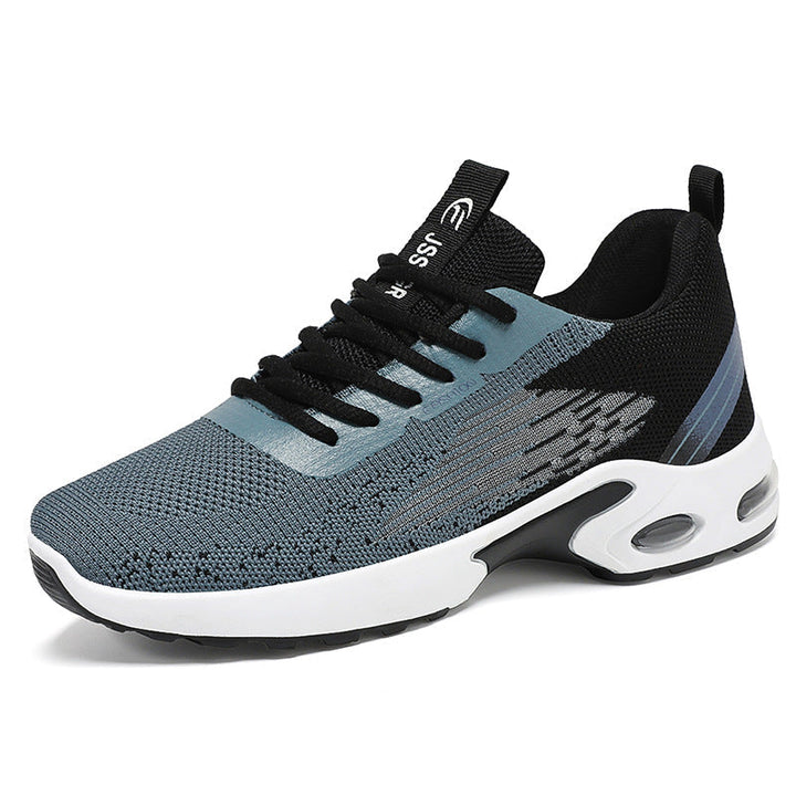 Niebieskie męskie sneakersy treningowe. Wygodne obuwie sportowe z podwójną amortyzacją dla lepszej wydajności.