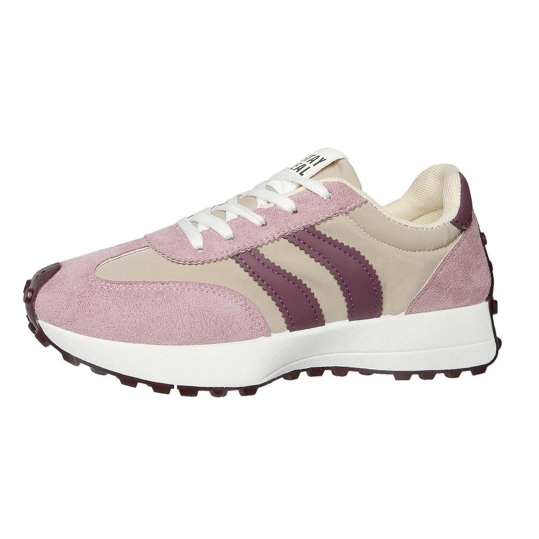 Damskie sneakersy z profilowaną podeszwą, idealne do miejskiego stylu. Obuwie na co dzień.