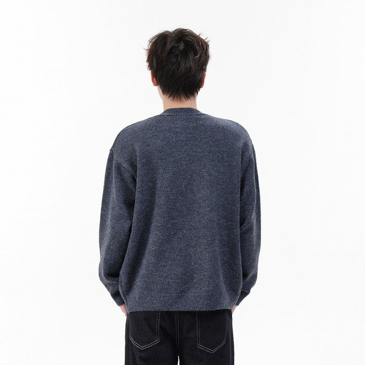 Kardigan męski oversize z guzikami, sweter casualowy, komfortowy i stylowy na każdą okazję.