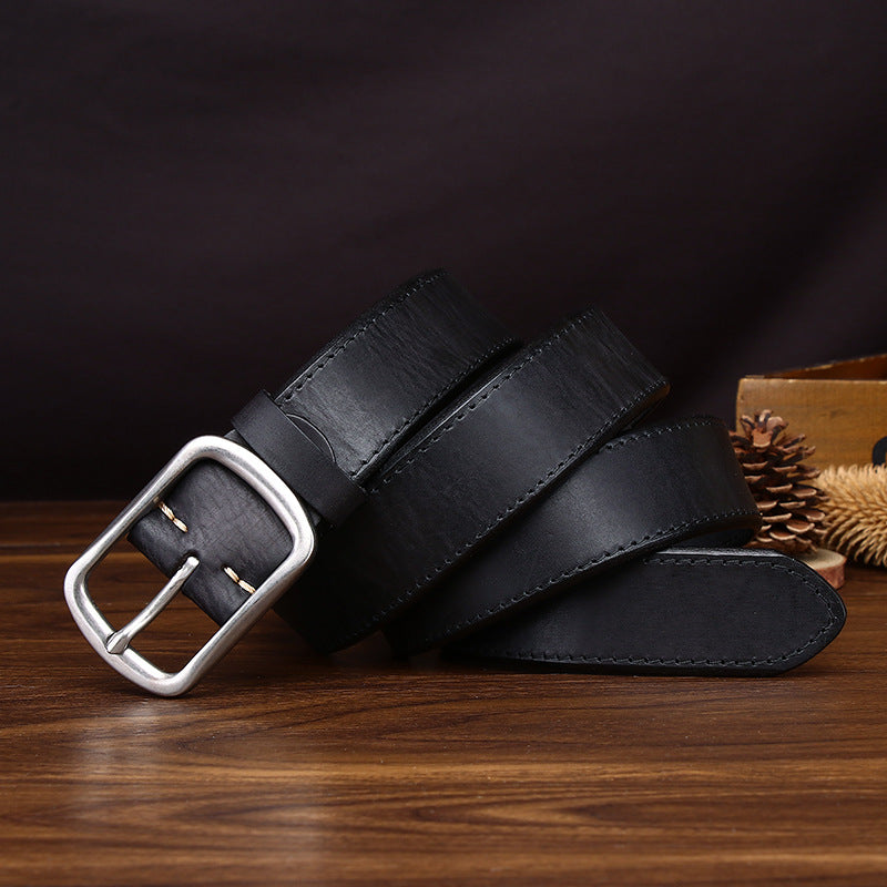Męski pasek 120cm, klasyczny, styl vintage, idealny do jeansów i codziennej mody.