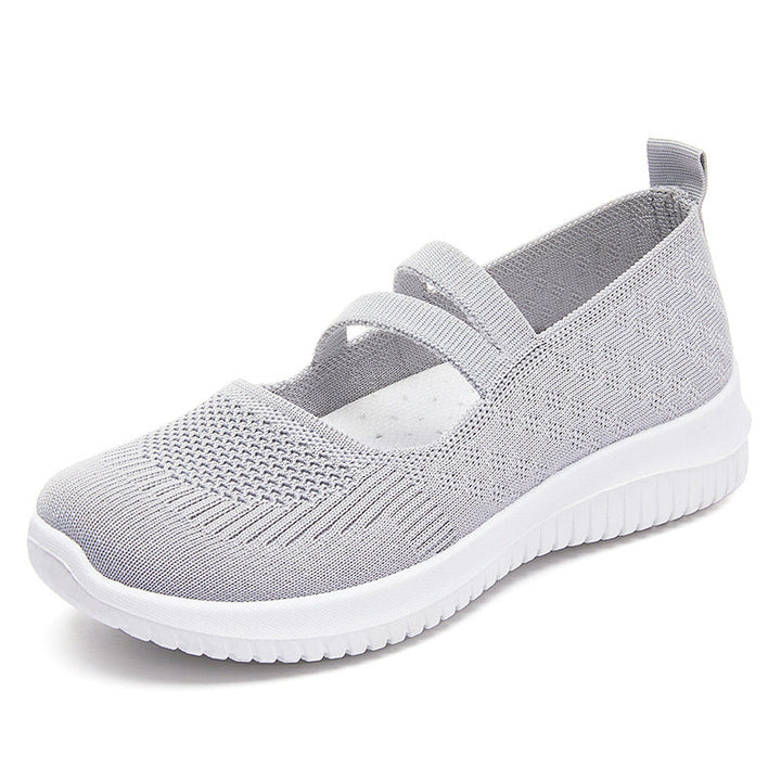 Wygodne damskie sneakersy Mary Jane do podróży. Lekkie i komfortowe buty wsuwane.