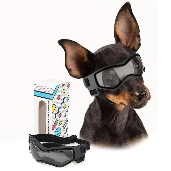 Okulary ochronne dla psa, gogle dla psa chroniące oczy przed słońcem, wiatrem i piaskiem. Idealne na spacer.