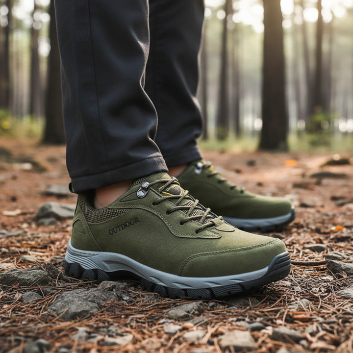 Męskie ortopedyczne buty trekkingowe Floyd. Stabilne i komfortowe obuwie na wędrówki, z amortyzacją.