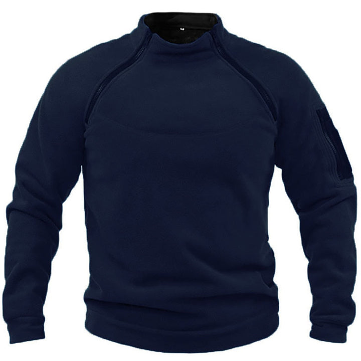 Męska bluza outdoor Emilio zapewniająca swobodę ruchu i ochronę przed wiatrem podczas aktywności na zewnątrz.