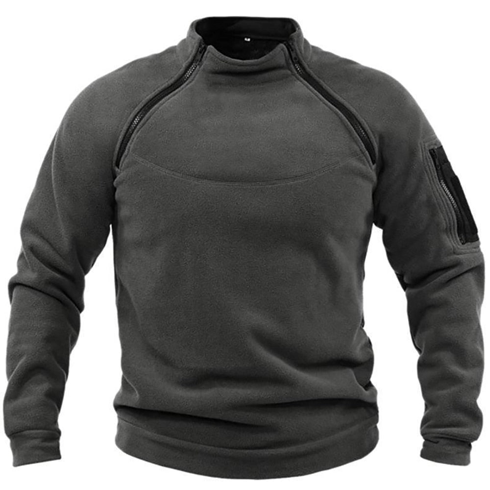 Wygodna męska bluza sportowa Emilio z kieszeniami, wiatroodporna. Doskonała odzież outdoor dla aktywnych mężczyzn.