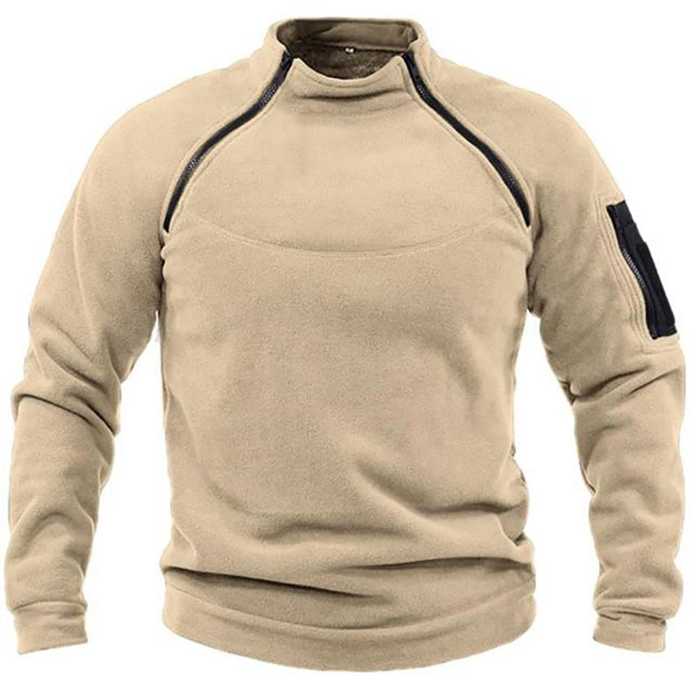 Męska bluza outdoor Emilio, wiatroodporna i funkcjonalna. Praktyczna odzież taktyczna z kieszeniami na zewnątrz.