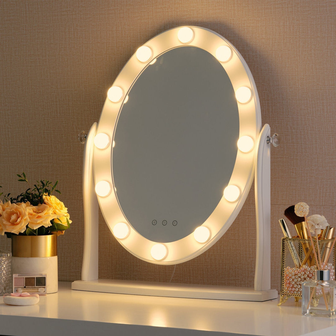 Energooszczędne oświetlenie LED lustra PVC LuxeLumina, zapewnia naturalne światło dla urody.