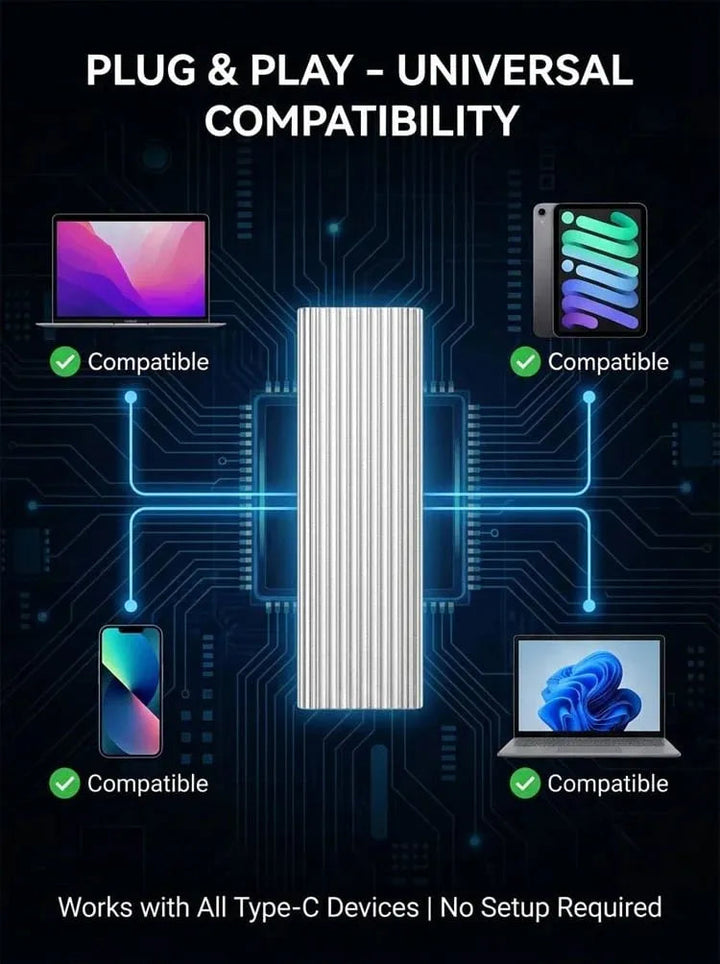 Błyskawiczny dysk SSD Vaultix USB, idealny do szybkiego transferu plików.