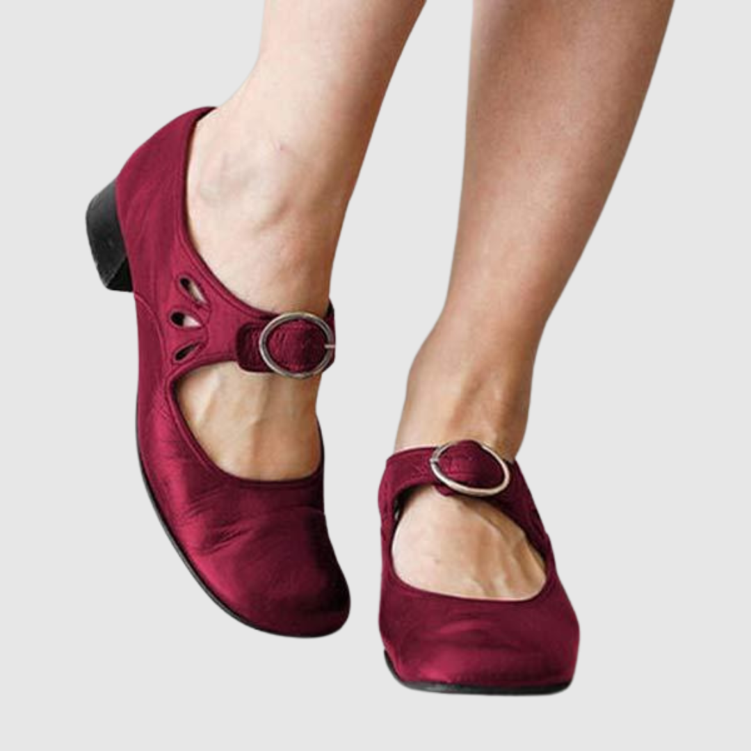 Stylowe buty damskie Mary Jane, eleganckie i wygodne, z paskiem, na każdą okazję.