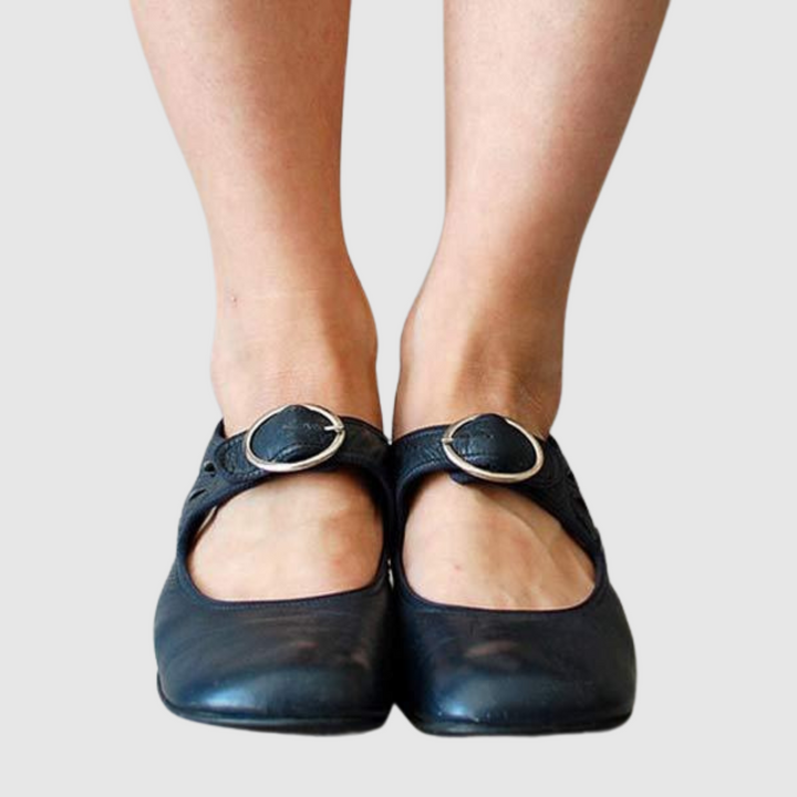 Komfortowe buty Mary Jane dla kobiet, z paskiem na podbiciu, idealne na co dzień.