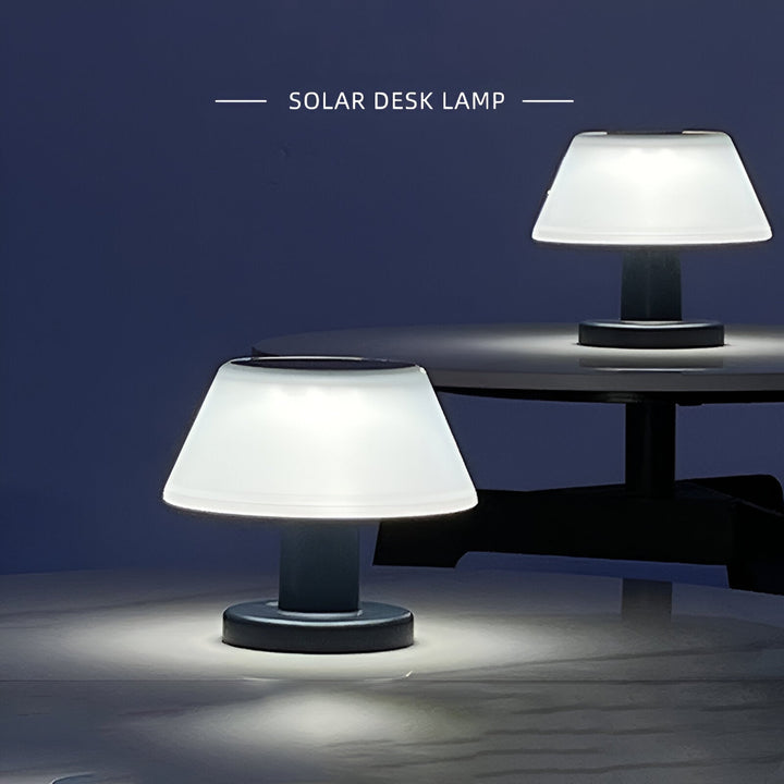 Wszechstronna lampa LED solarna. Przenośna lampa ogrodowa, biwakowa. Wodoodporne oświetlenie.