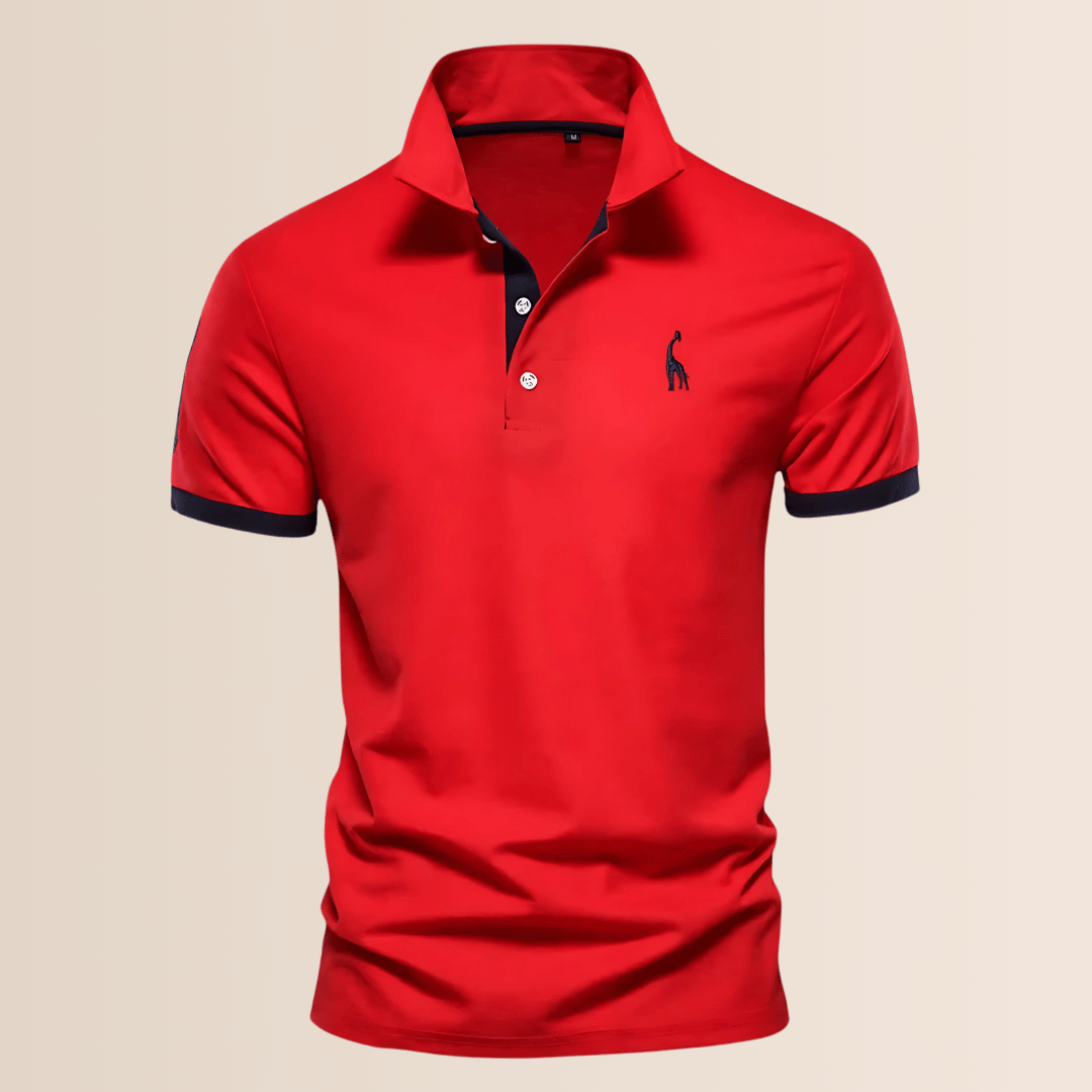 Męska koszulka polo ze stójką, letnia i wygodna. Elegancka, przewiewna, na casualowe wyjścia.