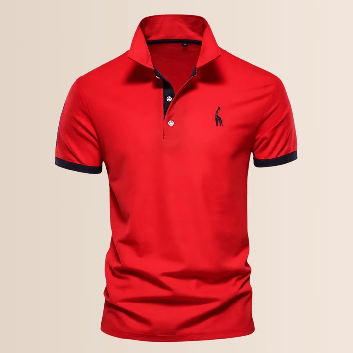 Męska koszulka polo ze stójką, letnia i wygodna. Elegancka, przewiewna, na casualowe wyjścia.