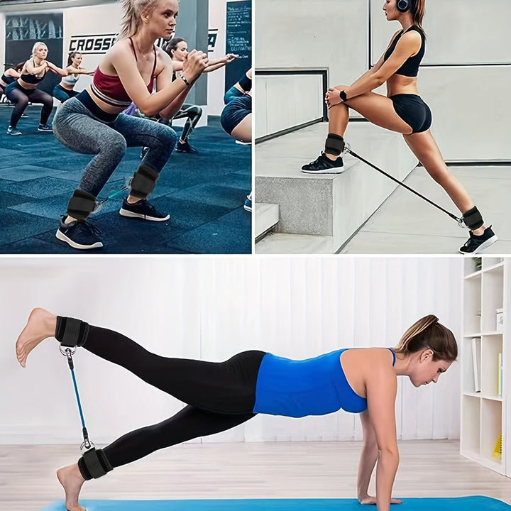 Uniwersalne paski na kostki dla mężczyzn i kobiet, idealne do treningu nóg, pośladków i fitness w domu.