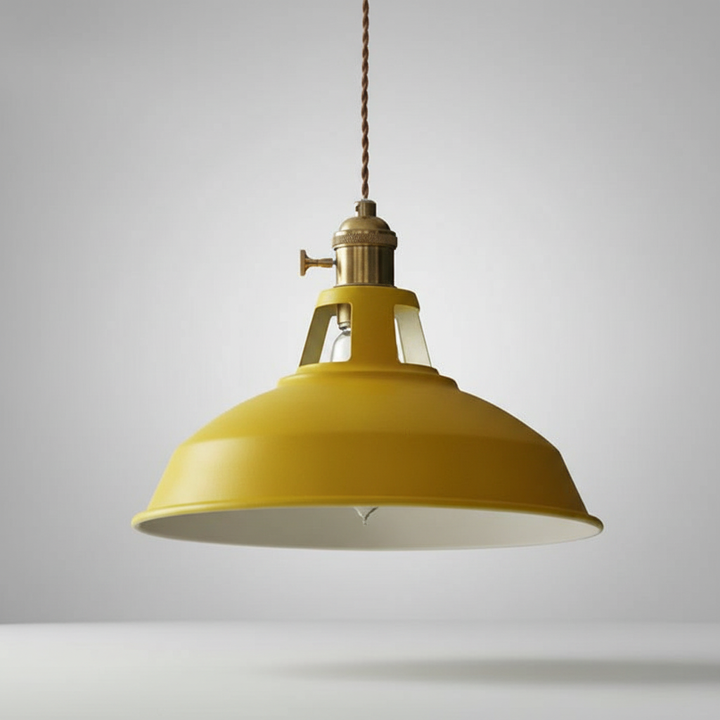 Industrialna lampa wisząca retro do jadalni. Elegancka, metalowa, czarna oprawa. Doskonałe oświetlenie wnętrza.