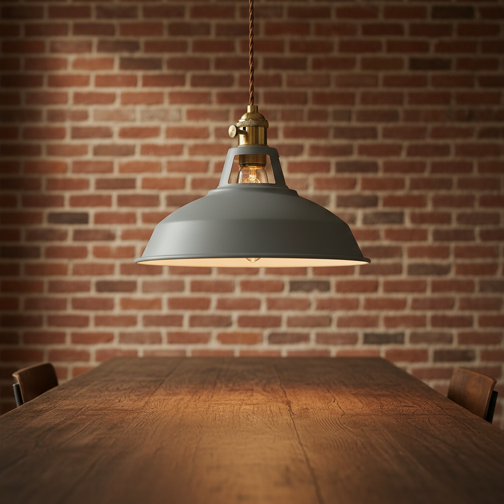 Lampa wisząca industrialna retro do jadalni. Metalowa oprawa w designerskim stylu, oświetlenie IronLume.