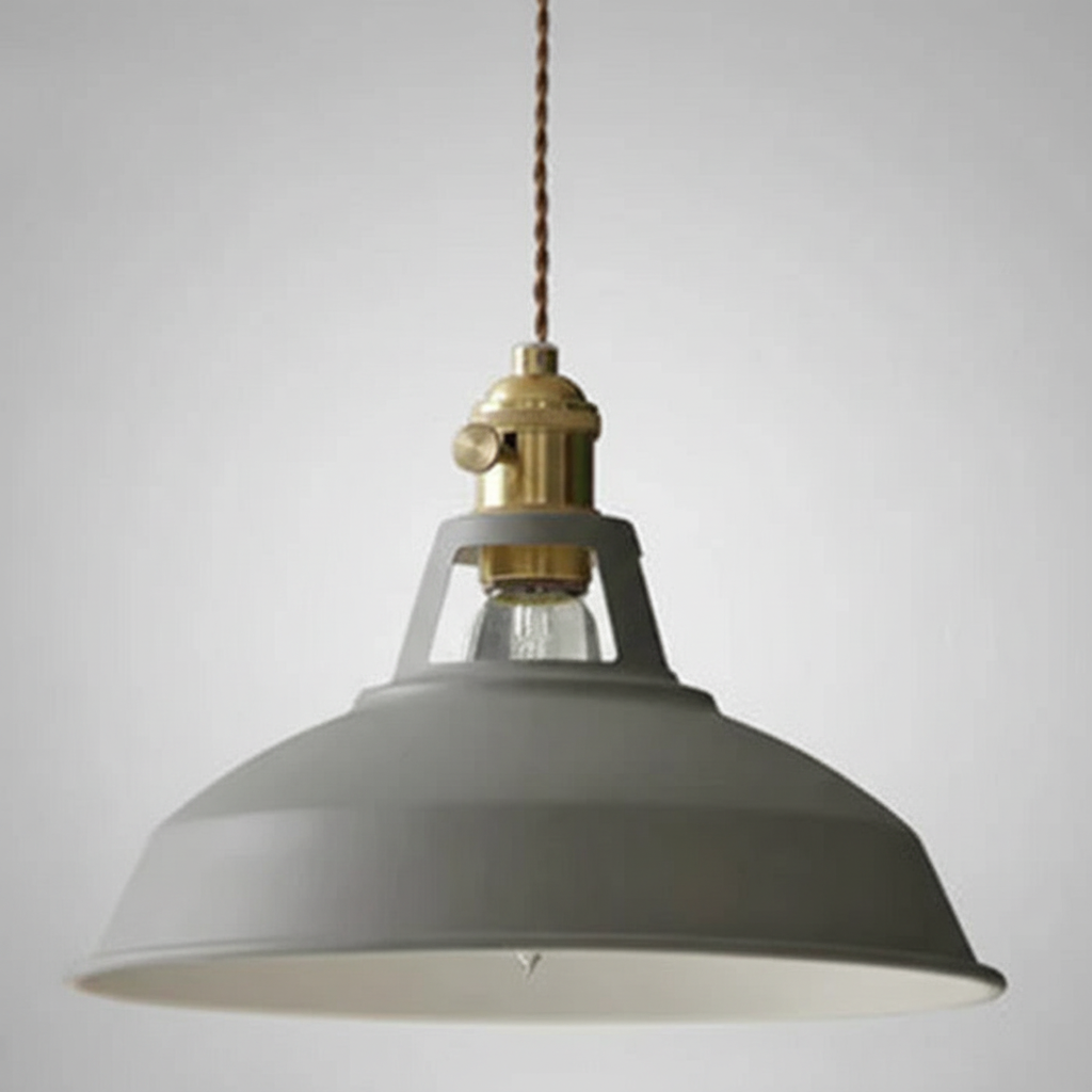 Stylowa lampa wisząca industrialna retro, idealna do jadalni. Designerskie oświetlenie, metalowa konstrukcja.