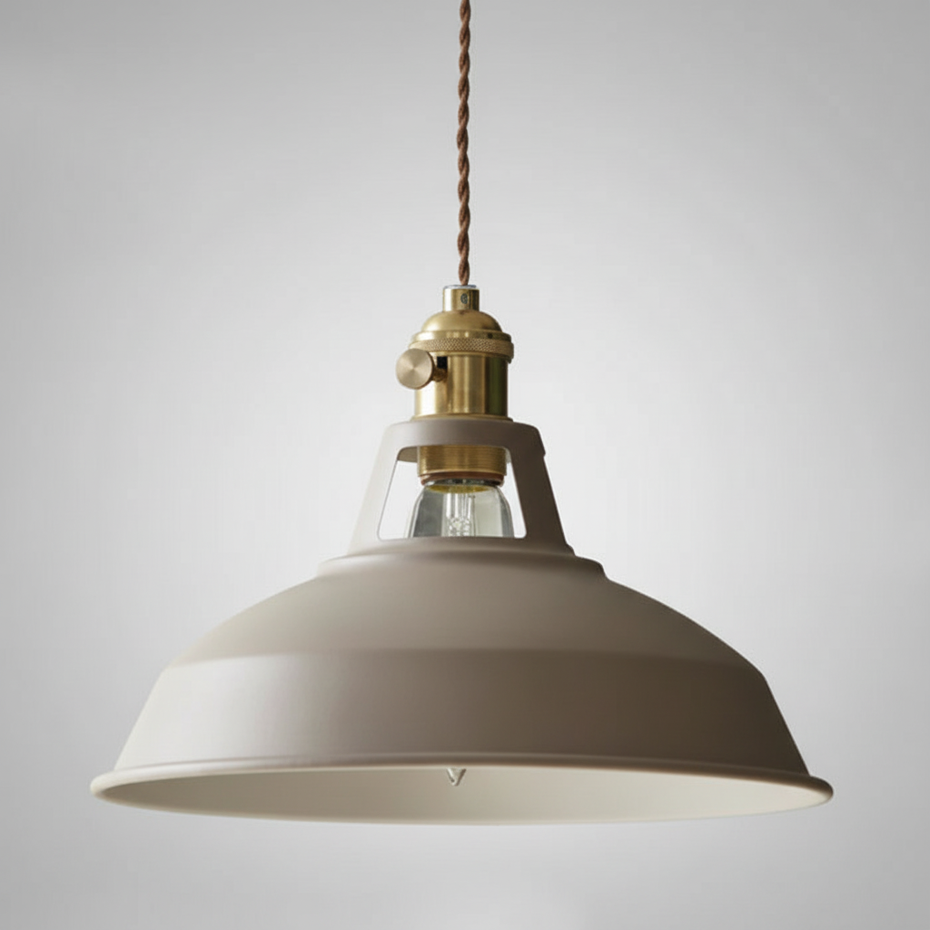 Charakterystyczna lampa wisząca retro industrialna do jadalni. Metalowe wykończenie, unikalny design.