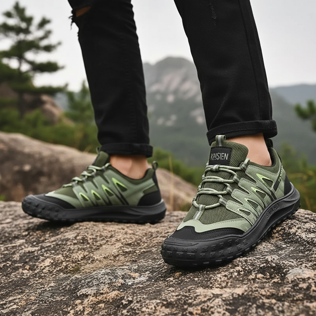 Męskie buty trekkingowe Jared. Komfortowe obuwie outdoorowe dla mężczyzn, idealne na szlak jesień zima.