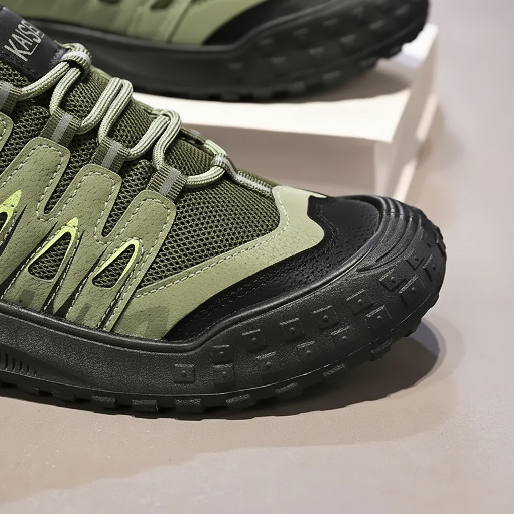 Wytrzymałe męskie buty trekkingowe Jared. Solidne obuwie sportowe na jesień i zimę, gotowe na trudne warunki.