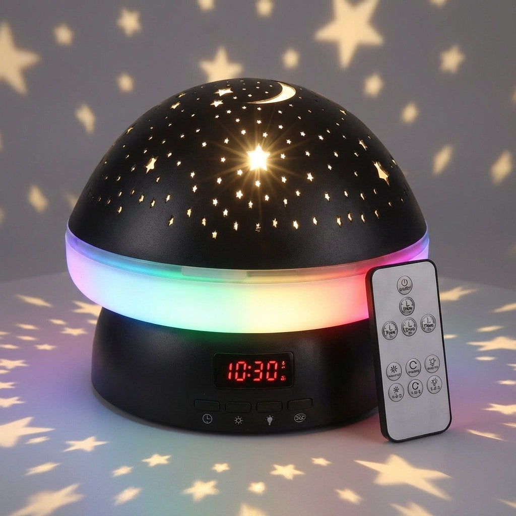 Projektor gwiazd LED Aurorify, idealny prezent, tworzy magiczną atmosferę i relaksujące oświetlenie w sypialni.