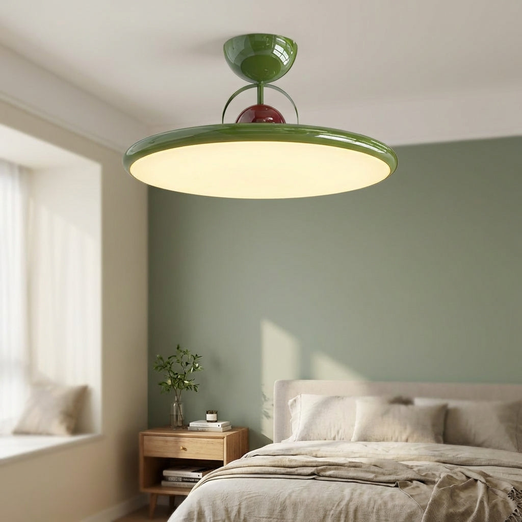 Nowoczesna okrągła lampa sufitowa natynkowa LED Solunair, idealna do salonu.