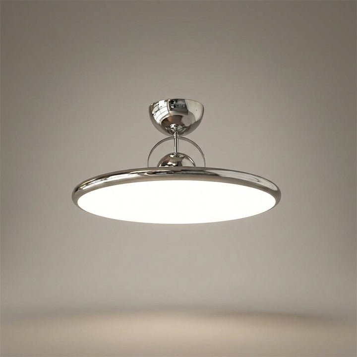 Minimalistyczna lampa Solunair, okrągła oprawa sufitowa z akrylu, oświetlenie do salonu.