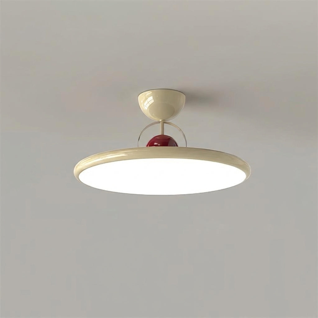 Okrągła lampa Solunair, nowoczesne oświetlenie sufitowe natynkowe z metalu, energooszczędne LED.