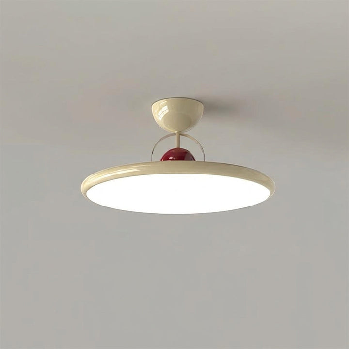 Okrągła lampa Solunair, nowoczesne oświetlenie sufitowe natynkowe z metalu, energooszczędne LED.