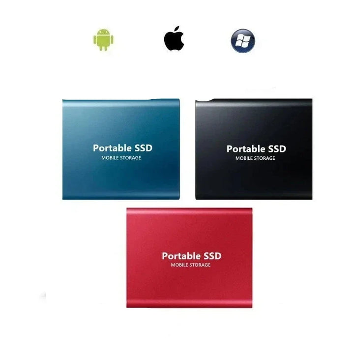 Potężny, przenośny dysk SSD 128TB z interfejsem USB, zapewniający wydajne przechowywanie dużych danych.